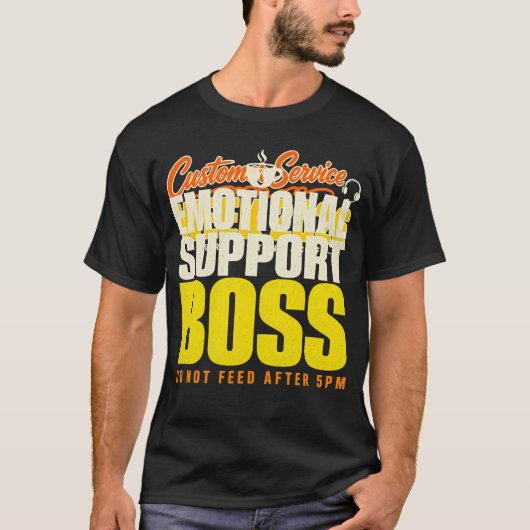 感情サポート上司Tシャツ Tシャツ (正面)