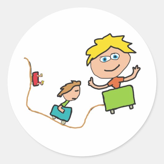 感情ジェットコースター ラウンドシール (正面)