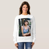 感情フレームのウィスパーの線の輪郭にエコー スウェットシャツ (正面フル)