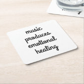 感情修復紙コースター スクエアペーパーコースター (アングル)