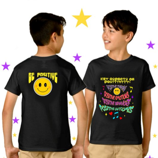 感情前向き顔 Tシャツ