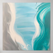 感情抽象芸術ウォールアート ポスター (正面)