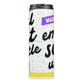 感情支パーソナライズされた援用ウォーターボトル タンブラー (裏面)