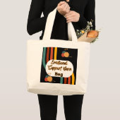 感情支持糸バッグ ラージトートバッグ (正面(商品))