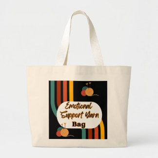 感情支持糸バッグ ラージトートバッグ