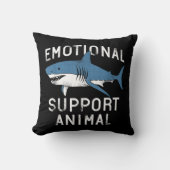 感情支援動物おもしろい怖いサメPun Hum クッション (正面)