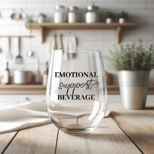 感情支援飲料 ステムなしワイングラス
