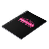 感情救済的共働きピンクの花エッセンシャル ノートブック (左側)