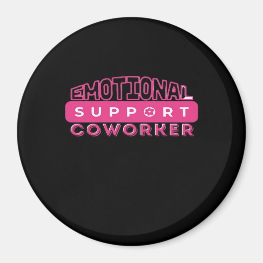 感情救済的共働きピンクの花エッセンシャル マグネット (正面)