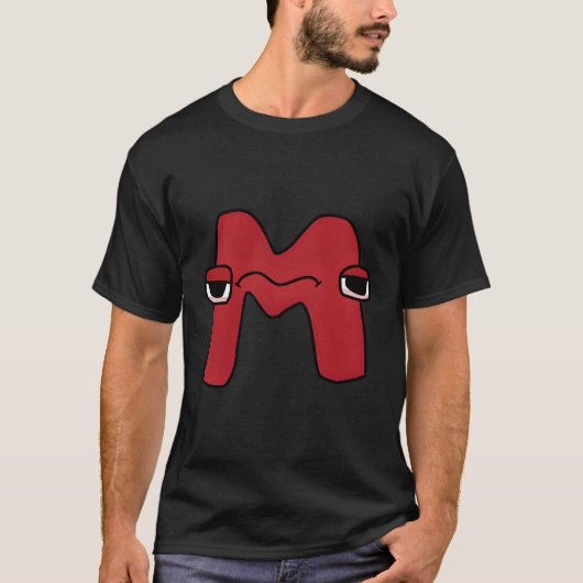 感情文字Mアルファベットの知識 Tシャツ (正面)
