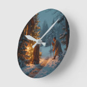 感情時計 ラウンド壁時計 (傾斜)