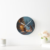 感情時計 ラウンド壁時計 (ホーム)