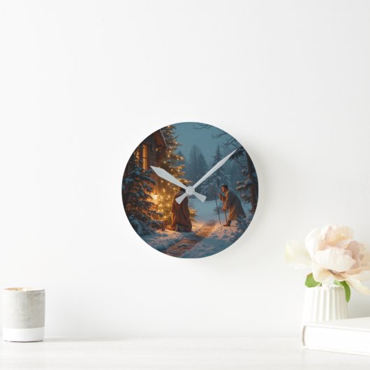 感情時計 ラウンド壁時計 (ホーム)