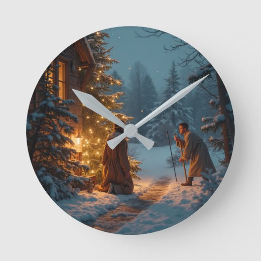 感情時計 ラウンド壁時計 (正面)