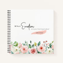 感情書を抑えたノートブック