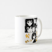 感情的なアニメグリッド。BGなし コーヒーマグカップ (正面右)