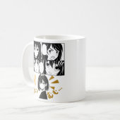 感情的なアニメグリッド。BGなし コーヒーマグカップ (正面左)