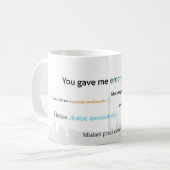 感情的なカニの都市景観 コーヒーマグカップ (正面左)