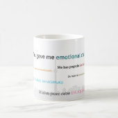 感情的なカニの都市景観 コーヒーマグカップ (中央)