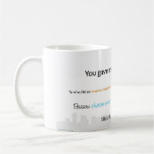 感情的なカニの都市景観 コーヒーマグカップ (左)