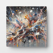 感情的なカラスプラッシュ – 抽象芸術表現者Pa フォトプラーク (正面)