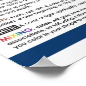 感情的なカラーホイールポスター ポスター (角)