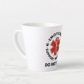 感情的なサポートの夫がペットではない カフェラテマグ (左アングル)