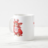 感情的なサポートをくれるカニのマグカップ コーヒーマグカップ (正面左)