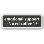 感情的なサポートアイスコーヒー シール (正面)