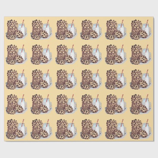 感情的なサポートクッキー ラッピングペーパー (フラット)