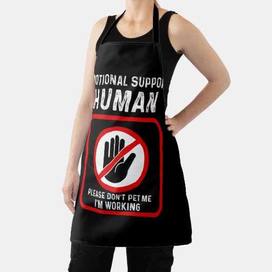 感情的なサポートヒューマンハロウィーンの衣装はPしない エプロン (インサイチュ)