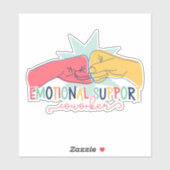 感情的なサポート同僚の仕事のベストギフト シール (シート)