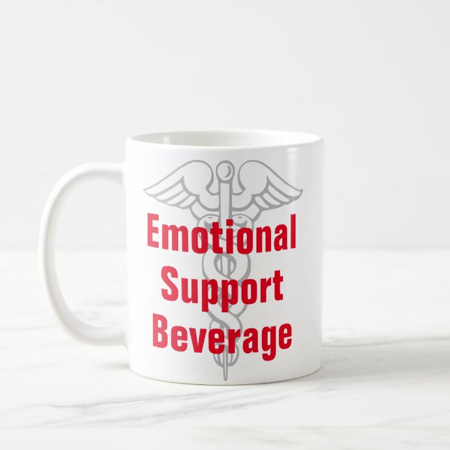感情的なサポート飲料のおもしろいなコーヒー・マグ コーヒーマグカップ (左)