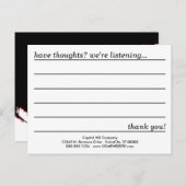 感情的なスタイルのコメントカード ポストカード (正面/裏面)