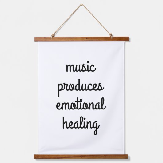 感情的なヒーリングウッドトップウォールタペストリー 吊り下げ型タペストリー (正面)