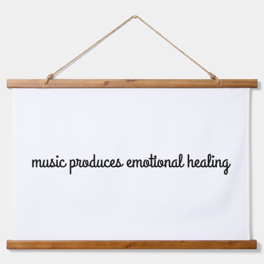 感情的なヒーリングウッドトップウォールタペストリー 吊り下げ型タペストリー (正面)