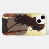 感情的な女聞の子の音楽iPhoneケース Case-Mate iPhoneケース (裏面 (横))