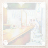 感情的な意欲を起こ対象、正当化する論理 ガラスコースター (裏面)