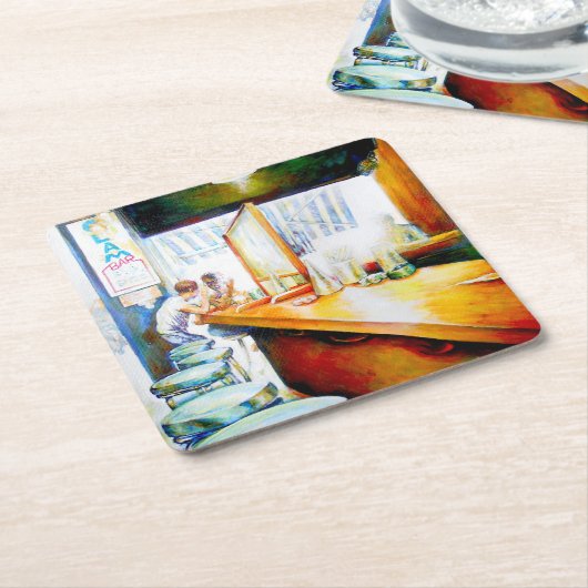 感情的な意欲を起こ対象、正当化する論理 スクエアペーパーコースター (アングル)