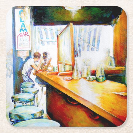 感情的な意欲を起こ対象、正当化する論理 スクエアペーパーコースター (正面)