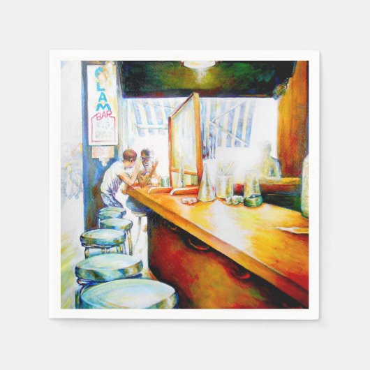 感情的な意欲を起こ対象、正当化する論理 スタンダードカクテルナプキン (正面)