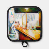 感情的な意欲を起こ対象、正当化する論理 鍋敷き (正面)