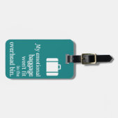 感情的な手荷物預かり証 ラゲッジタグ (正面横)