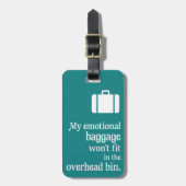 感情的な手荷物預かり証 ラゲッジタグ (正面縦)