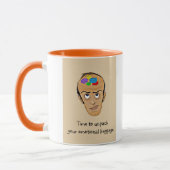 感情的な手荷物! -精神医学のユーモア マグカップ (左)