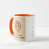 感情的な手荷物! -精神医学のユーモア マグカップ (正面左)