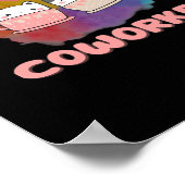 感情的な救済同僚の仕事調査、仕事、オフィス、 ポスター (角)