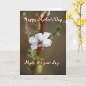 感情的な母の日 カード (黄色い花)