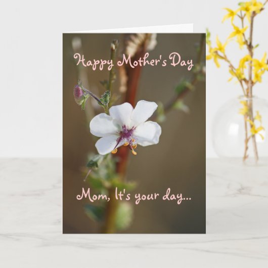 感情的な母の日 カード (黄色い花)