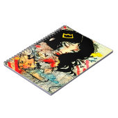 感情的な水彩画およびインク芸術のポートレートのスケッチ ノートブック (左側)